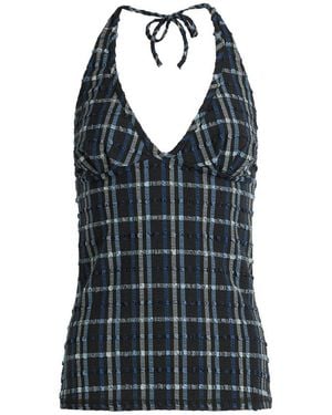 Peachy Den Cindy Halter Top - Blue