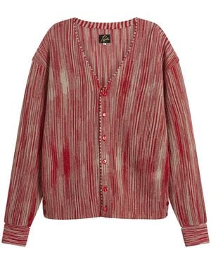 Needles Knit Cardigan - Red