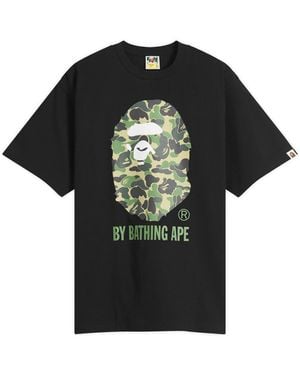 A Bathing Ape Abc Camo By Bathing Ape Tee - Black
