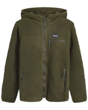 Patagonia Retro Pile Hoodie Pine Needle - Green