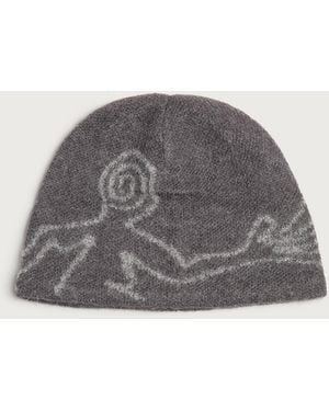 Hiking Patrol Mascot Mohair Mixed Beanie - Grey