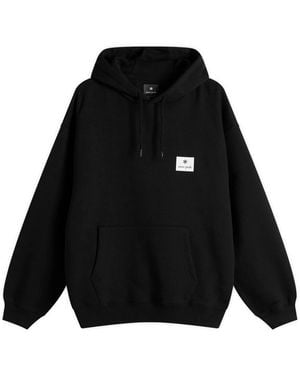 Snow Peak Square Logo Hoodie - Black