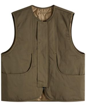 About Blank Reversible Gilet - Green