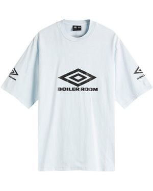 BOILER ROOM X Umbro Washed T-Shirt - Blue