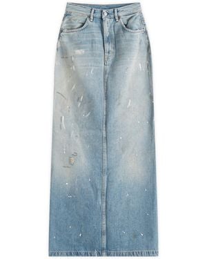 Acne Studios Philo Trafalgar Midi Skirt - Blue
