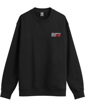 New Balance Athletics Relaxed Premium Crewneck - Black