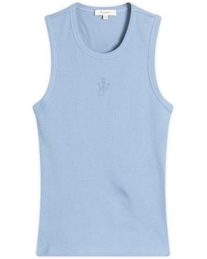 JW Anderson Anchor Embroidery Vest - Blue