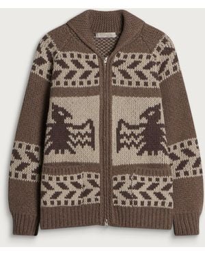 FRIZMWORKS Thunderbird Heavy Cowichan Jacket - Brown