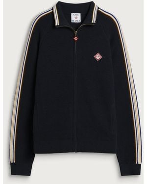CASABLANCA Cafe Culture Track Jacket - Black