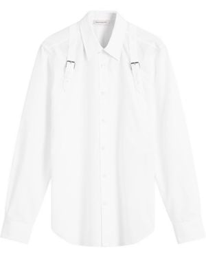McQueen Double Strap Harness Shirt - White
