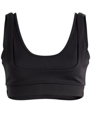 Nike X Skims Matte Double Strap Scoop Bra - Black
