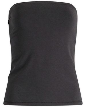 Skims Cotton Jersey Tube Top - Black