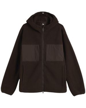 REPRESENT 247 Borg Fleece Jacket - Black