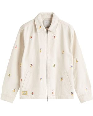 Percival Heras Lures Zip Overshirt - Natural