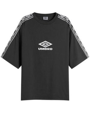 Umbro by Slam Jam Offence Defence Tape T-Shirt - Black