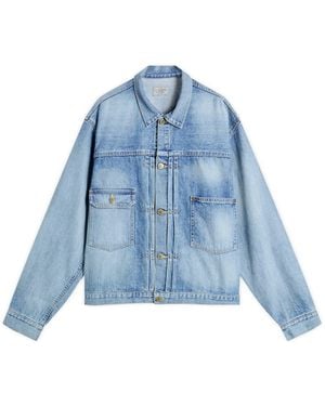 Unlikely Dry Goods Time Travel Trucker Jacket - Blue
