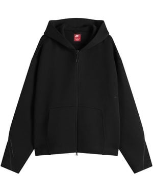 Nike Tech Full Zip Fleece Hoodie - Black