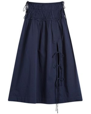 Damson Madder Charlotte Midi Skirt Presented By End - Blue