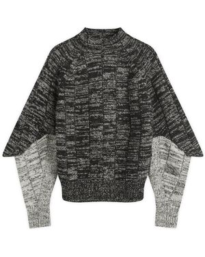 Toga Mix Colour Knit Pullover - Grey