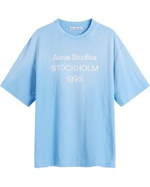Acne Studios Exford 1996 Short Sleeve T-Shirt - Blue