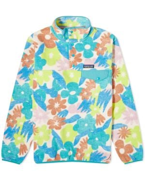 Patagonia Lightweight Synch Snap T Pullover - Blue