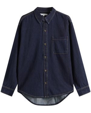 GOOD AMERICAN Denim Oversized Shirt - Blue