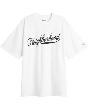 Neighborhood Ss-2 Baseball Logo T-Shirt - White