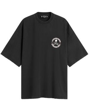 END. X Mastermind World X Motorhead Biker Badge T-Shirt - Black