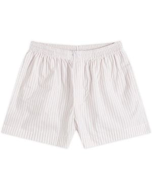 Deiji Studios Stripe Boxer Shorts - White