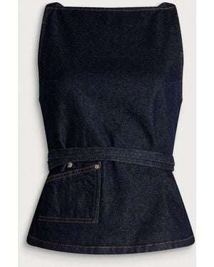 Damson Madder Annabelle Apron Top - Blue