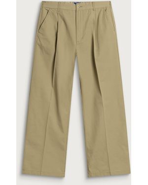 Larriet Onder Pleated Ripstop Trousers - Natural