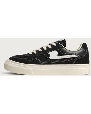 Stepney Workers Club Pearl Ii S-Strike Suede Trainer - Black