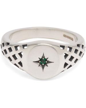 Serge Denimes Lattice Envy Ring - White