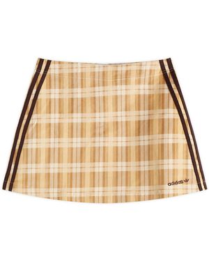 adidas Tartan Skirt - Natural