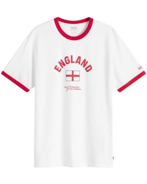 Levi's England Retro Ringer T-Shirt - White