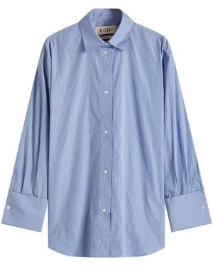 Rohe Oversized Stripe Shirt - Blue