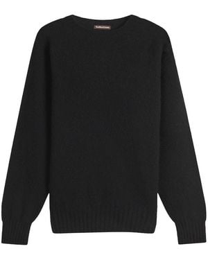 YMC Suedehead Crew Neck Jumper - Black