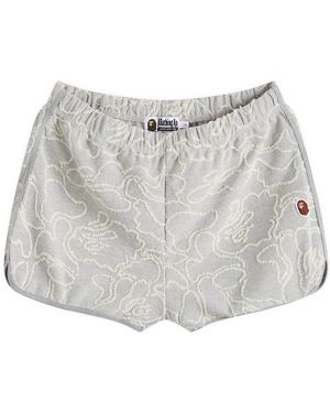 A Bathing Ape Neon Camo Jacquard Shorts - Grey