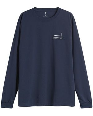 Montbell Mountain Gear Wickron Long Sleeve T-Shirt - Blue