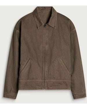 Kaptain Sunshine Dyed Denim Work Jacket - Green
