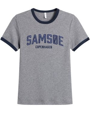 Samsøe & Samsøe Sabond T-Shirt - Gray