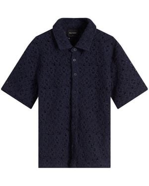 Daily Paper Lace Shield Vacation Shirt - Blue