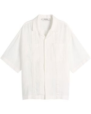 About Blank Guayabera Vacation Shirt - White