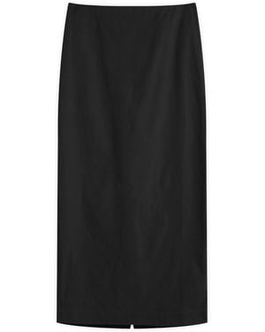 St. Agni Minimal Column Skirt - Black