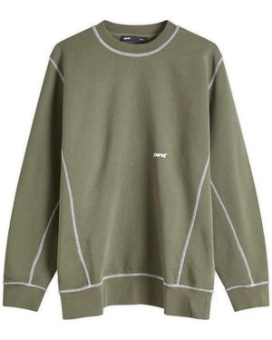 Parel Studios Contrast Crewneck Sweatshirt - Green