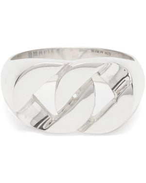 MAPLE Cuban Link Signet Ring - White