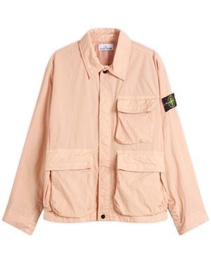Stone Island Crinkle Reps Jacket - Pink