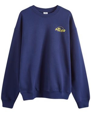 POLAR SKATE Dreams Dave Crew Sweatshirt - Blue