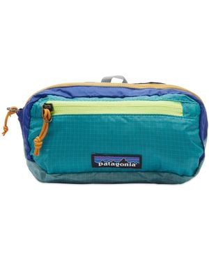 Patagonia Ultralight Hole Mini Hip Pack Patchwork Subtidal - Blue