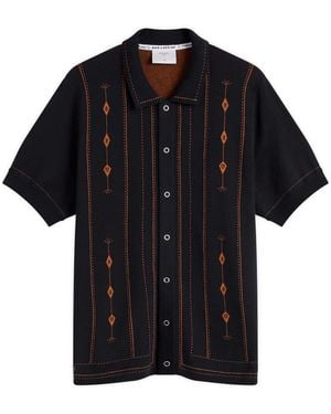 Percival Folio Knitted Shirt - Black